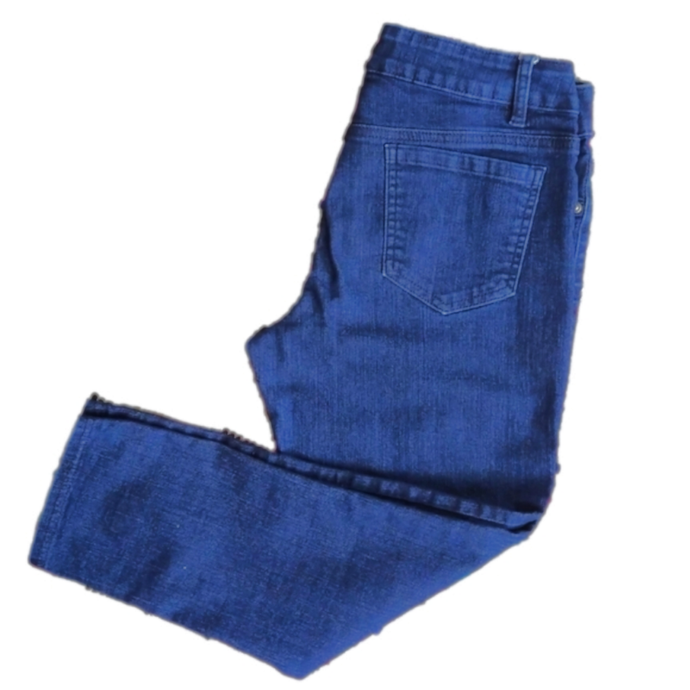 NYGARD size 8 pull-on capris jeggings with button no zipper